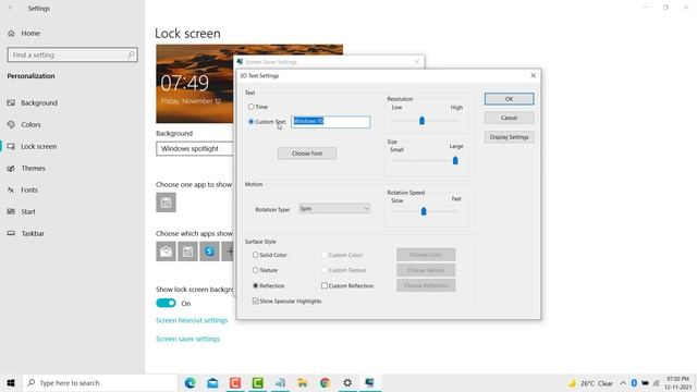 How to Set 3D Text as your Screen Saver on Windows 10 смотреть онлайн