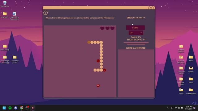 Knowledge Crawler - Educational Classic Snake Game | Windows Form C# смотреть онлайн