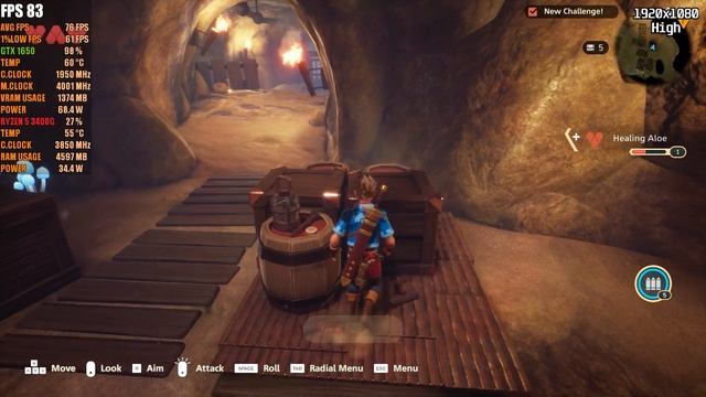 GTX 1650 | Oceanhorn 2: Knights of the Lost Realm | 1080p Max Settings | Benchmark смотреть онлайн