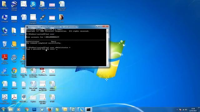 How to change window user password by cmd смотреть онлайн