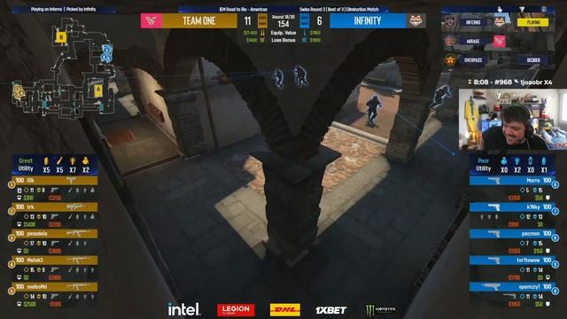 TEAM ONE VS INFINITY - INFERNO (MAPA 1)(MD3)(PTBR) - IEM ROAD TO RIO 2022 AMERICAS RMR смотреть онлайн