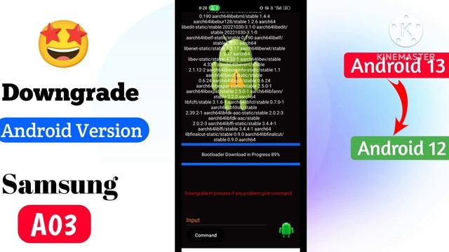 Downgrade Android 13 To 12 Samsung A03 | How To Downgrade Android 13 To 12 Samsung A03