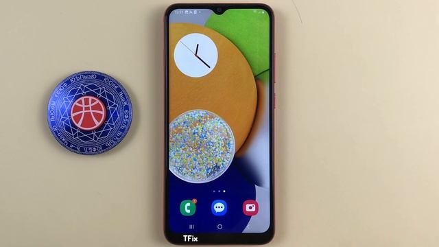 How to change the home screen clock style on Samsung A03 Android 13 смотреть онлайн
