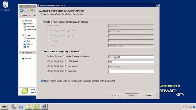 KB 2108801 How to install additional vCenter Server 6.0 Platform Services Controller Windows machin смотреть онлайн