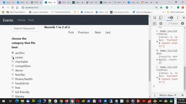 2020 12 10 ReactJs Two Sum Problem Events 5 sorting categories View смотреть онлайн