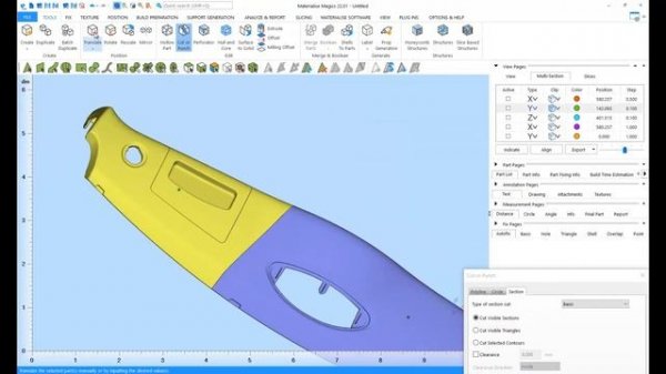 Tutorial: How to cut 3D models in Materialise Magics
