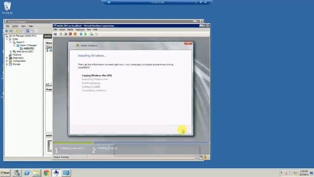 Install windows 2008 server on Hyper V Step by Step смотреть онлайн