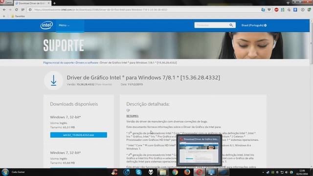 Atualizando Novo Driver da Intel HD Graphics Windows 7/8.1/10 Todas Versões смотреть онлайн