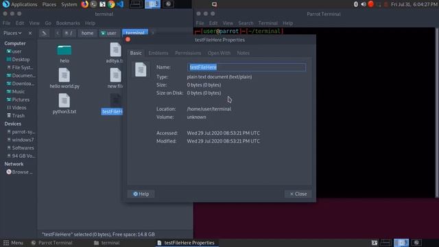 Linux Terminal Command In Hindi Part 2 | file properties, size, date modified, creations| in Hindi смотреть онлайн