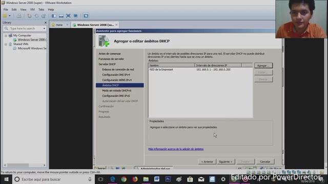Servicios DHCP Windows Server 2008 смотреть онлайн