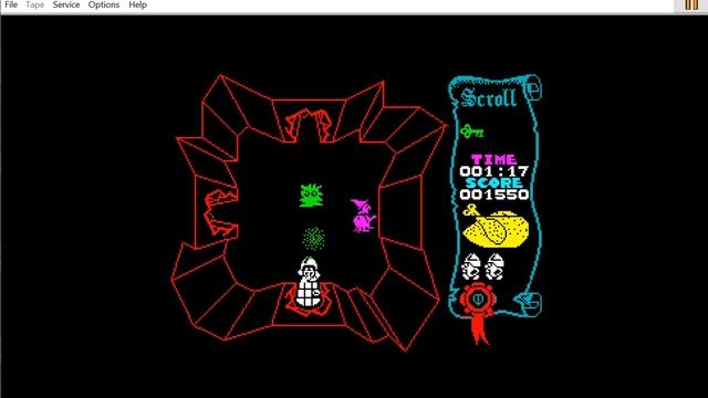Atic Atac - ZX Spectrum - ZX Poly emulator v 2.0.4 смотреть онлайн