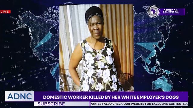 Domestic Worker Mauled To Death By Her White Employer's Dogs смотреть онлайн