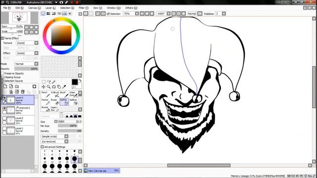 Speedsketch Grinning Jester смотреть онлайн
