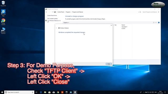 Installing and Configuring Windows 10 Turn Windows Features On OR Off смотреть онлайн