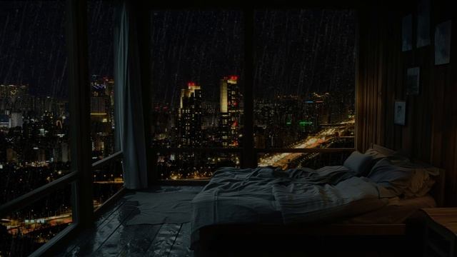 Sound of Chill ⛈️Sleep right away with heavy rain and strong thunder ringing the windows at night смотреть онлайн