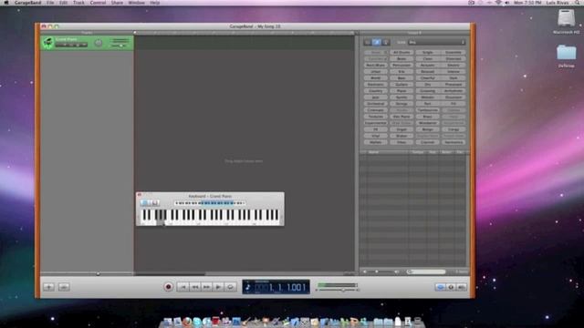 Garageband Tip#1: How to play the piano/Como tocar el piano смотреть онлайн