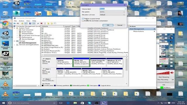 HOW TO FORMAT LOGICAL DISK C D E PARTITION TUTORIAL смотреть онлайн