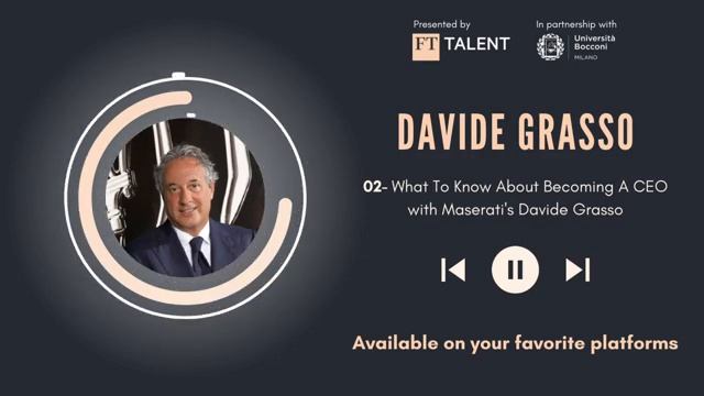 What To Know About Becoming a CEO, with Maserati's Davide Grasso смотреть онлайн