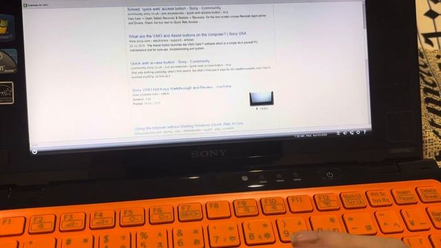 Sony Vaio P PCG-11113N Web Button (Splashtop Quick Web) Walkthrough смотреть онлайн