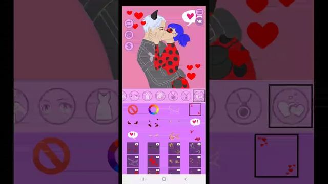 Аватар Мейкер: Аниме поцелуй пары смотреть онлайн