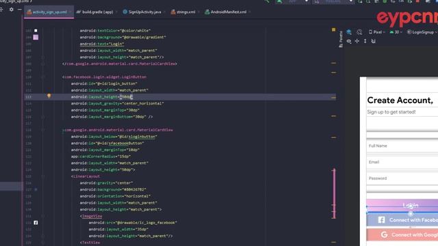 Android Studio - Login / Signup App - Facebook Sign #9 смотреть онлайн