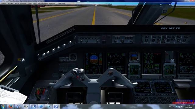 FSX | STREAMAIR CONNECT ERJ E145XR | Athens to Genoa | LGAV-LIMJ | VATSIM | LANDING смотреть онлайн