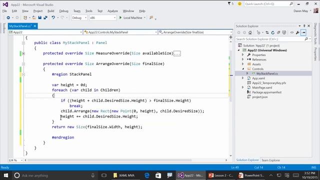 XAML for Windows 10 - 1.2 Layout - Custom Panels смотреть онлайн