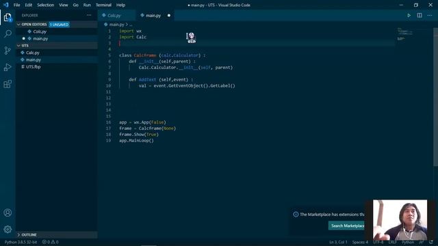 192410101011 Yovie Yuliantono UTS PBO 2 | Membuat Calculator Menggunakan WXpython dan WXformBuilder смотреть онлайн