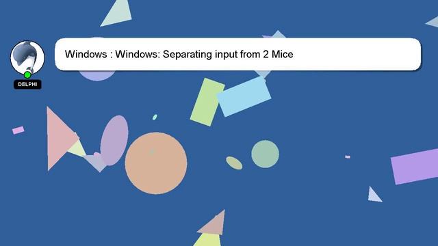 Windows : Windows: Separating input from 2 Mice смотреть онлайн