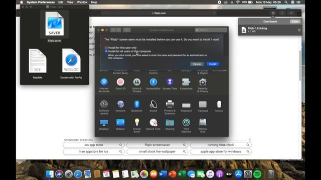 Tutorial Cara menampilan screen saver jam digital pada MacBook MacOs смотреть онлайн