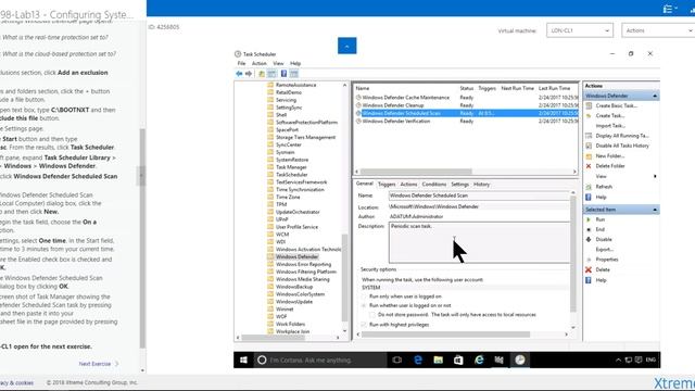 Exercise 13 1&2 Configuring Windows Defender Restore point смотреть онлайн