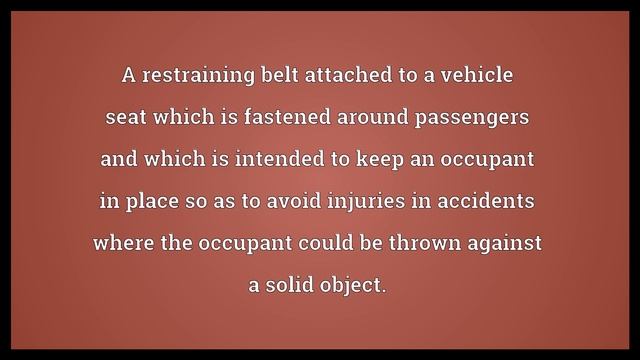 Seat belt Meaning смотреть онлайн