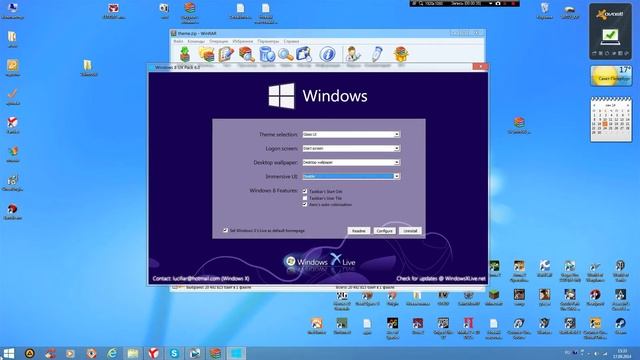 как просто сминить тему windows7 на windows8 смотреть онлайн
