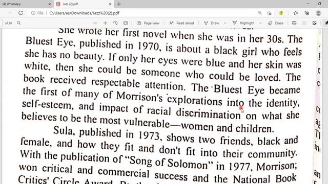Toni Morison | Feminist Writer