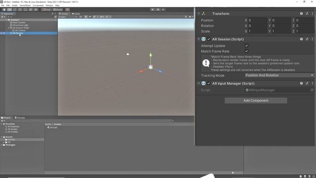 Create First AR Scene and Access Device Camera - Lecture 11 смотреть онлайн