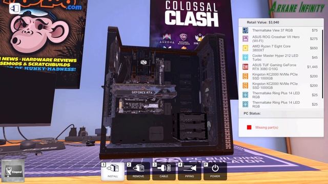 PC BUILDING SIMULATOR- I TRIED TO BUILD MY ACTUAL PC- Arkane Infinity Gaming смотреть онлайн