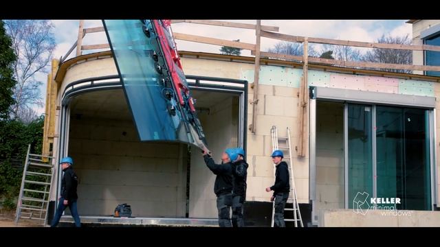 At a glance, the installation process of KELLER minimal windows® 4+ TT curve / PART 2 смотреть онлайн