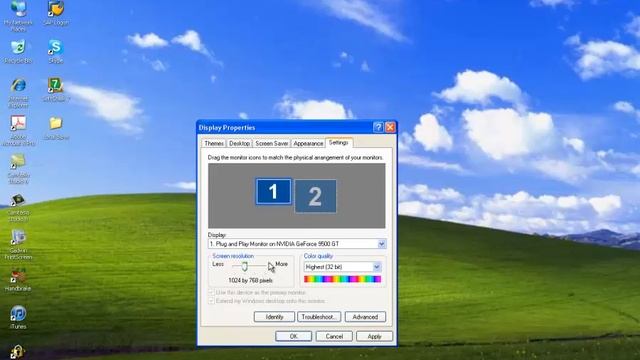Changing the Resolution in Windows XP смотреть онлайн