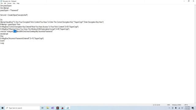 How to make a cool text decryptor in VBScript смотреть онлайн