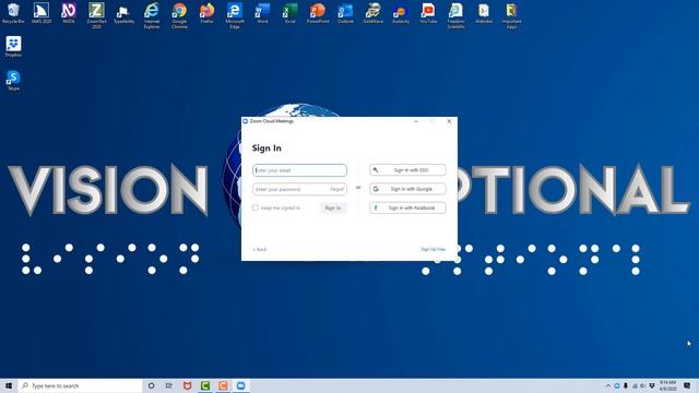 How to Sign in to a Zoom Meetings Account Using JAWS смотреть онлайн