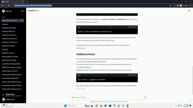 how to install tensorflow in python смотреть онлайн