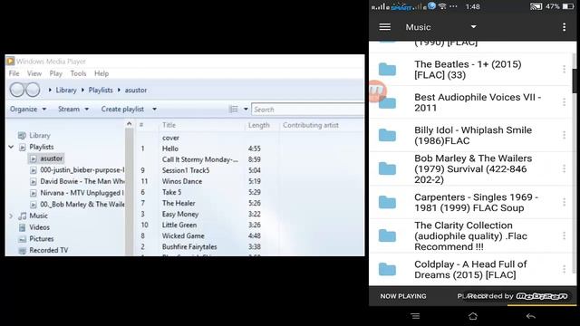Streaming Music Files Using BubbleUPNP