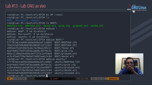 Curso GNU Linux - Lab GNU #13 - Lab ao vivo. смотреть онлайн