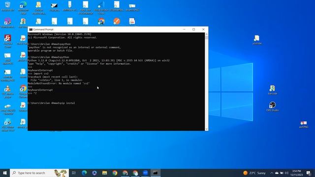 how to install opencv python in windows 10 смотреть онлайн