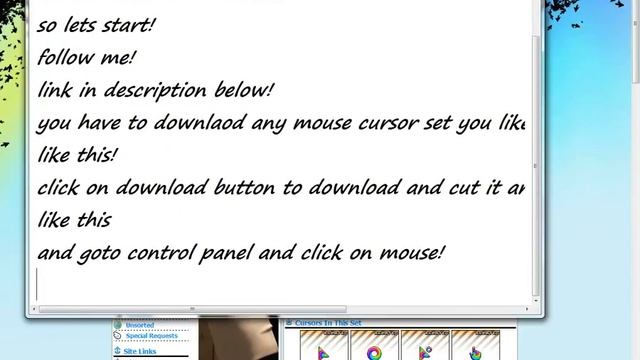 how to change anything in mouse cursors set in window 7 смотреть онлайн