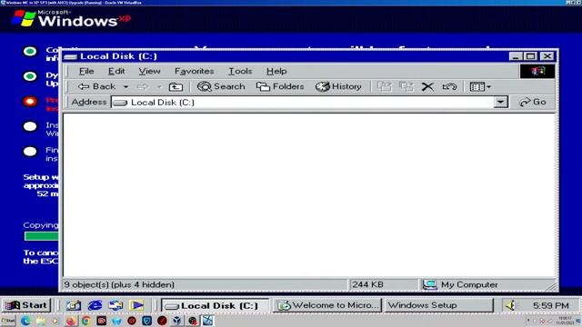 Upgrading from Windows ME to Windows XP SP3 (on SATA/AHCI drive) on VirtualBox! смотреть онлайн