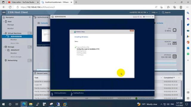 How to Installation Windows Server 2016 to ESXi 8 0 смотреть онлайн