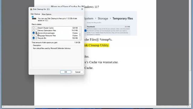 Clear Cache In Windows 11 смотреть онлайн