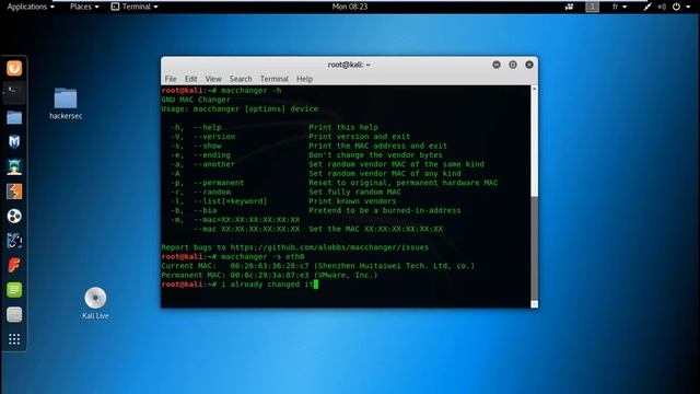 How to change MAC Address in Kali Linux смотреть онлайн