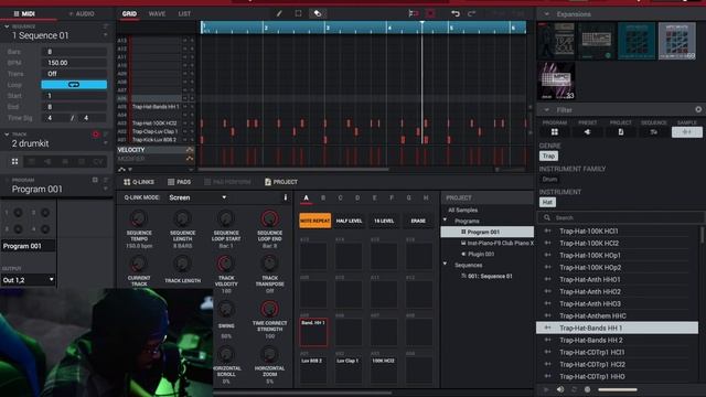 How to make a trap beat using MPC Beats FREE DAW смотреть онлайн